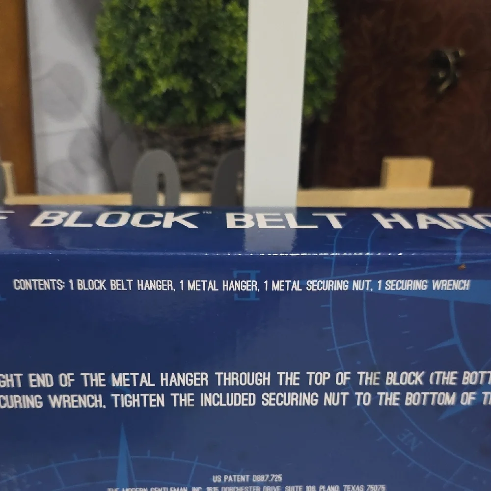 NIB HOUNDSBAY The Block™ Belt Hanger - Premium Wooden Closet Organizer